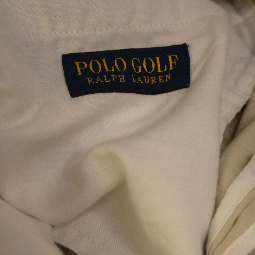 Polo Golf Ralph Lauren Beige Cotton Twill Chino Pants‎ Mens 36x32 - Picture 3 of 8